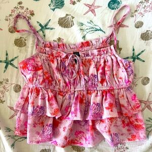 flowy pink top
